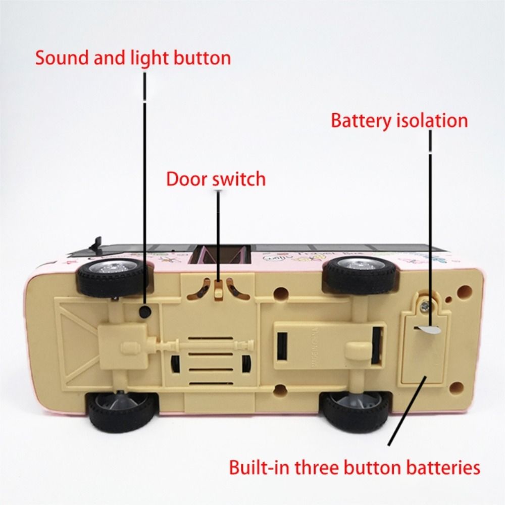 Изысканная модель туристического автобуса 4 колеса Городской туристический автомобиль Имитация модели автомобиля Подарки для детей