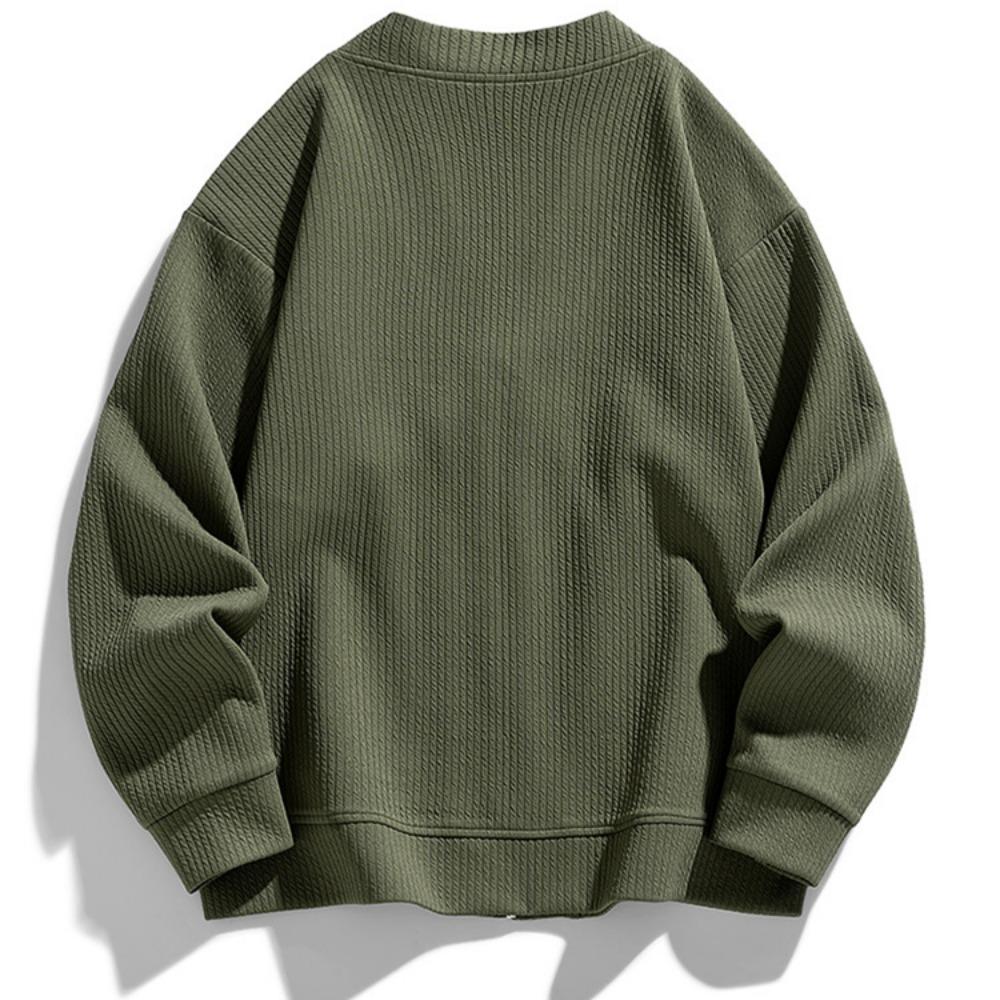 Весна Осень Мужская Куртка Пальто Карманы Кардиган Свитер Плюс Размер 6XL 7XL 8XL Оверсайз Черный Молния Свободный Мужской Деловой Простой Тонкий