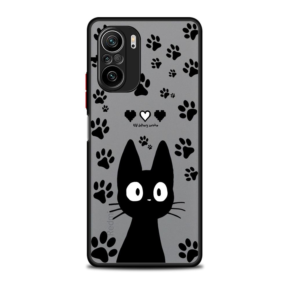 Чехол для телефона Coque для Redmi 9C A1 Plus 10 12 5G A2 10A 9A 9T 12C 10C 9 K40 Pro Матовый чехол Ударопрочный Милый Забавный Счастливый Кот