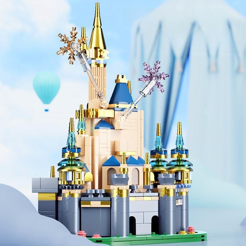 Dream Castle Construction Building Blocks Toy With Abs Plastic And Small Particles For Kids Age 6 And Up