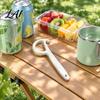 Multipurpose Kitchen Accessory Ring Pull Can Opener Manual Beverage Remover Portable Camping Opener Anti-slip Ergonomic Handle Durable ABS