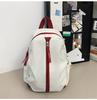 Contrast Color Schoolbag Women's Small Backpack Men Lightweight Backpack