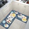 Моющийся кухонный напольный коврик для гостиной, длинный ковер для спальни, коврик для ванной комнаты, входной коврик для туалета, противоскользящие впитывающие коврики против усталости