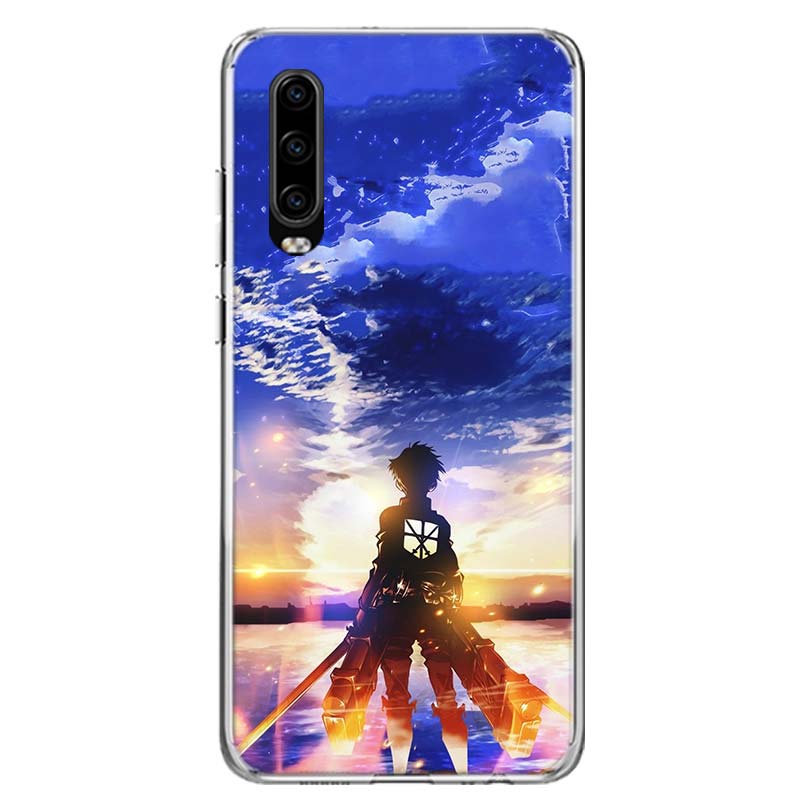 Чехол для телефона с изображением аниме «Атака Титанов» для Huawei P30 P20 P10 P40 P50 Pro Mate 20 40 30 10 Lite, популярный чехол Fundas Art Gift Coque