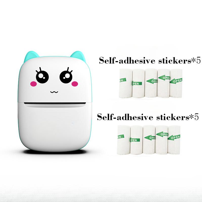 Мини-термопринтер для этикеток, мобильный телефон, портативный фотопринтер для студентов, принтер для неправильных вопросов