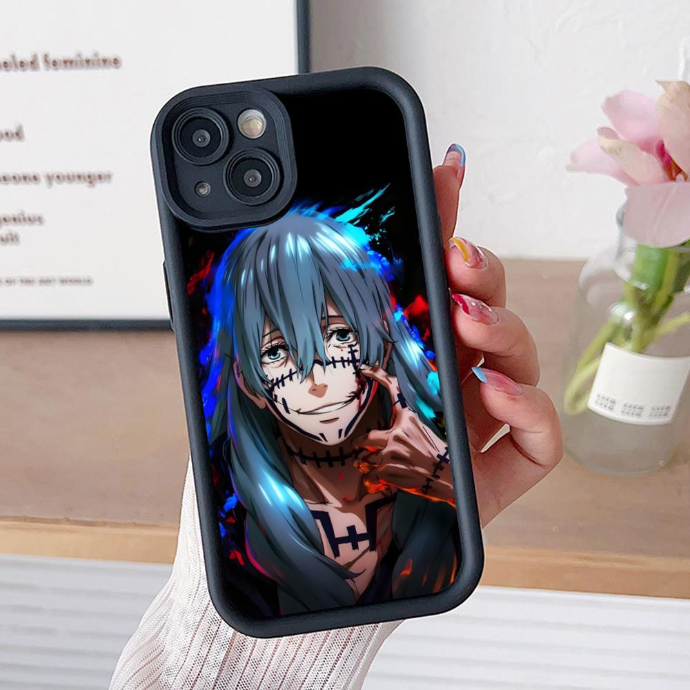 Чехол для телефона JJK Махито для iPhone 17 16 15 14 13 12 11 Air Pro Max Plus Черный Мягкий ТПУ Ударопрочный Чехол