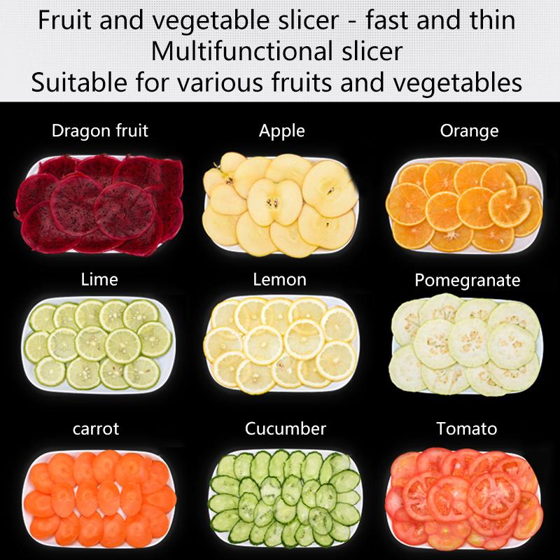 QH-139 fruit slicer manual vegetable cutting machine fruit slicer 15 gear adjustable cutting thickness lemon slicing tool.