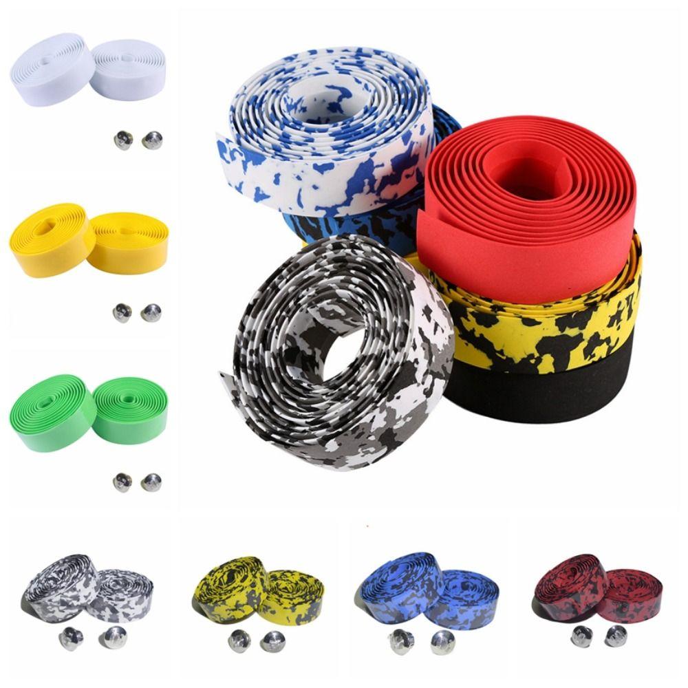 1 Pair Sponge Bicycle Handlebar Strap Eva Camouflage Cycling Handle Belt Bicycle