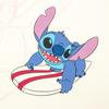 Li Ning X Disney Collaboration Stitch Series Круглый вырез свитер Повседневный трикотажный спортивный короткий рукав с заниженной линией плеч Футболка женские топы Off-White ATSU162-5