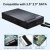 Корпус для жесткого диска 3,5 дюйма USB 3.0 - SATA Внешний жесткий диск Корпус для жесткого диска 5 Гбит/с Высокоскоростной адаптер для 2,5"3,5" SSD Жесткий диск Корпус для ПК Поддержка жесткого диска 10 ТБ