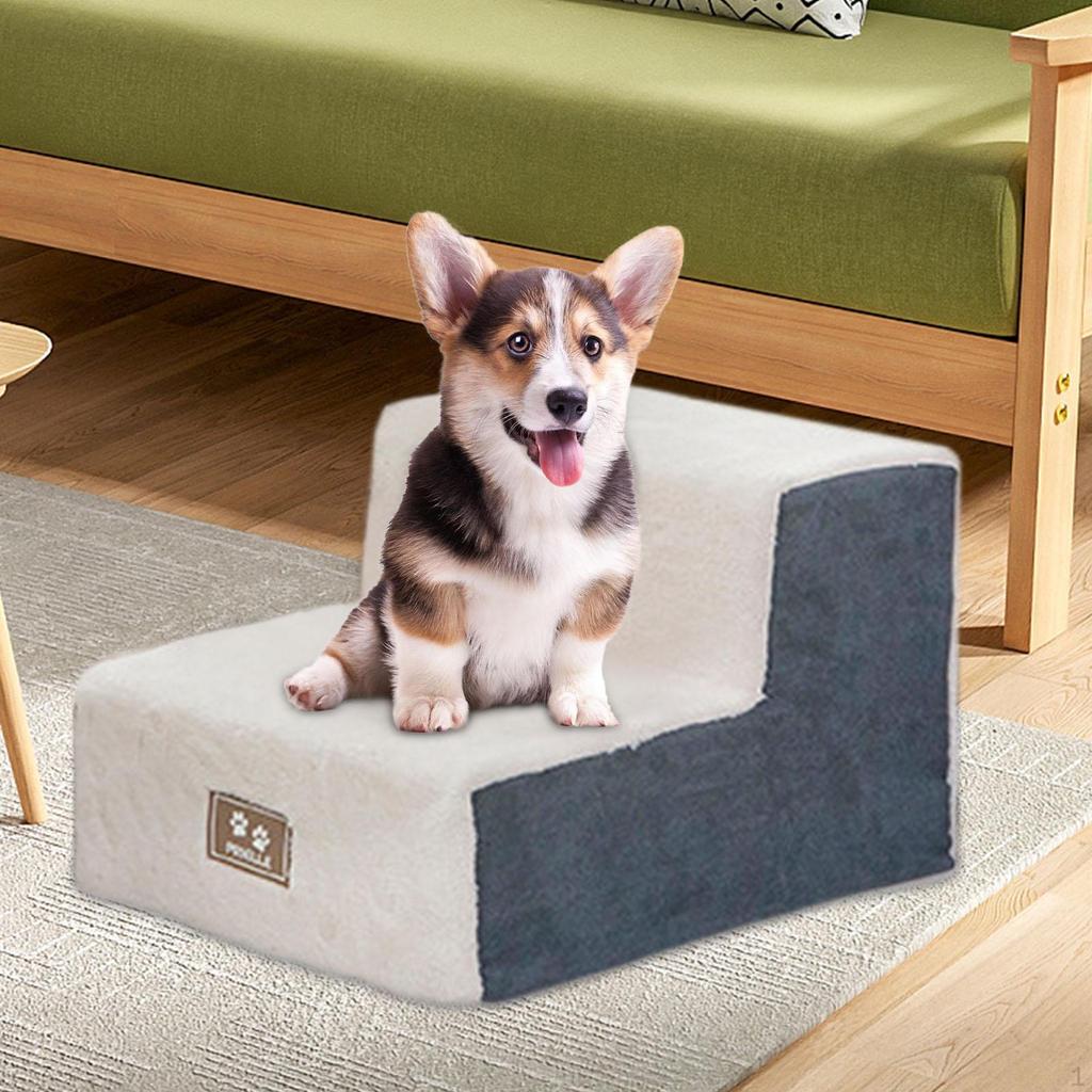 Лестница для собак, противоскользящая, 2-ступенчатая, устойчивая к царапинам крышка лестницы, портативная, съемная, легкая для