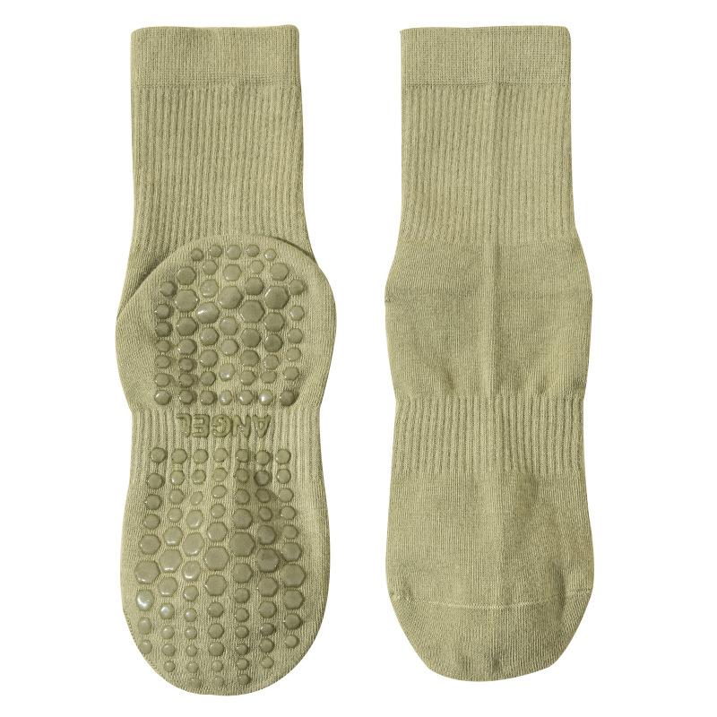 Носки для йоги Женские профессиональные спортивные носки до середины икры с противоскользящим эффектом Весна и осень Пилатес Фитнес Летние шорты-акула Длинные носки