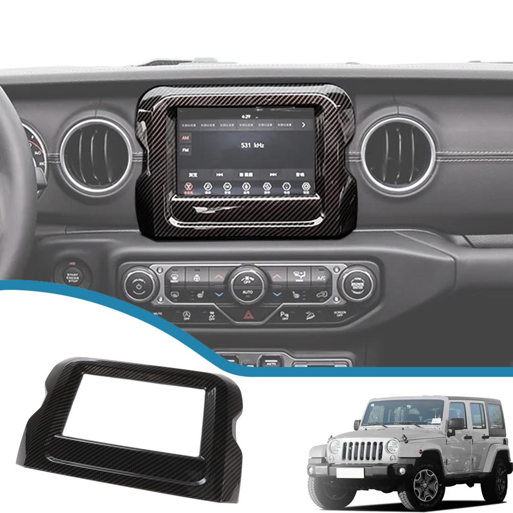 Автомобильный GPS-навигатор, декоративная крышка, рамки, наклейки для Jeep Wrangler JL Gladiator JT 2018-2022, внутренние молдинги