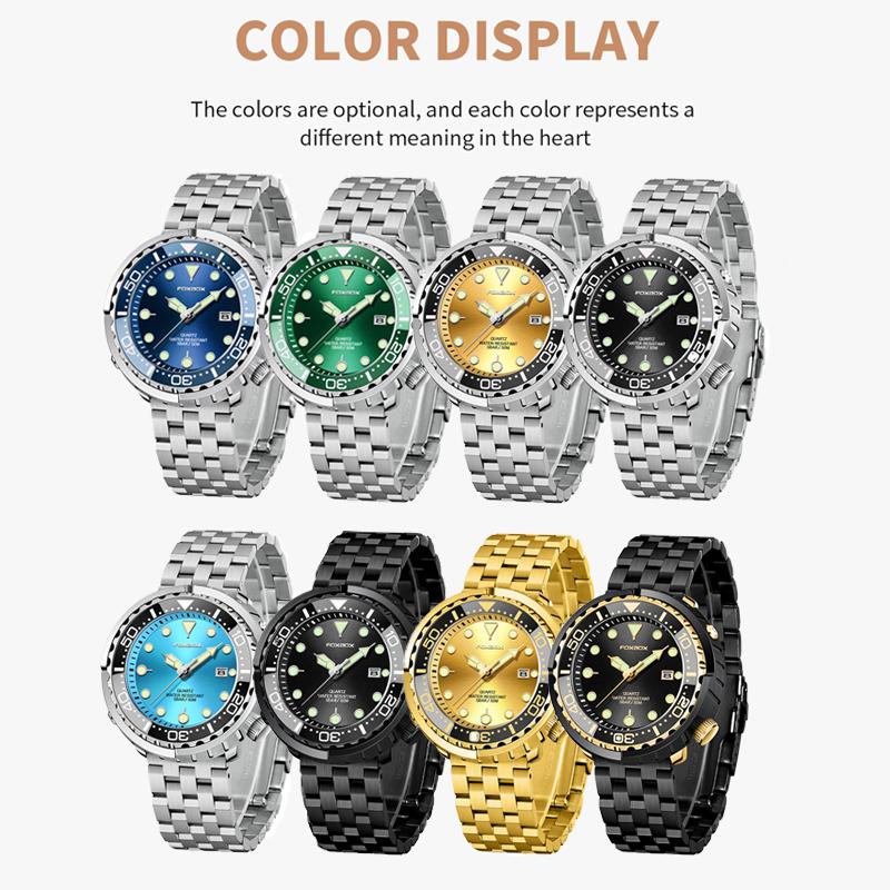 LIGE Модные мужские часы 50M Водонепроницаемые светящиеся спортивные наручные часы Кварцевые часы с вращающимся безелем и автоматической датой