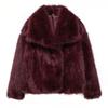 Woman Outerwears Cropped Faux Fur Coat Women Autumn Fluffy Plush Black Jacket Warm Winter Women's Coats Furry Solid Coats