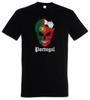 Portugal Football Skull I T-Shirt Portoguese Soccer Flag World Championship
