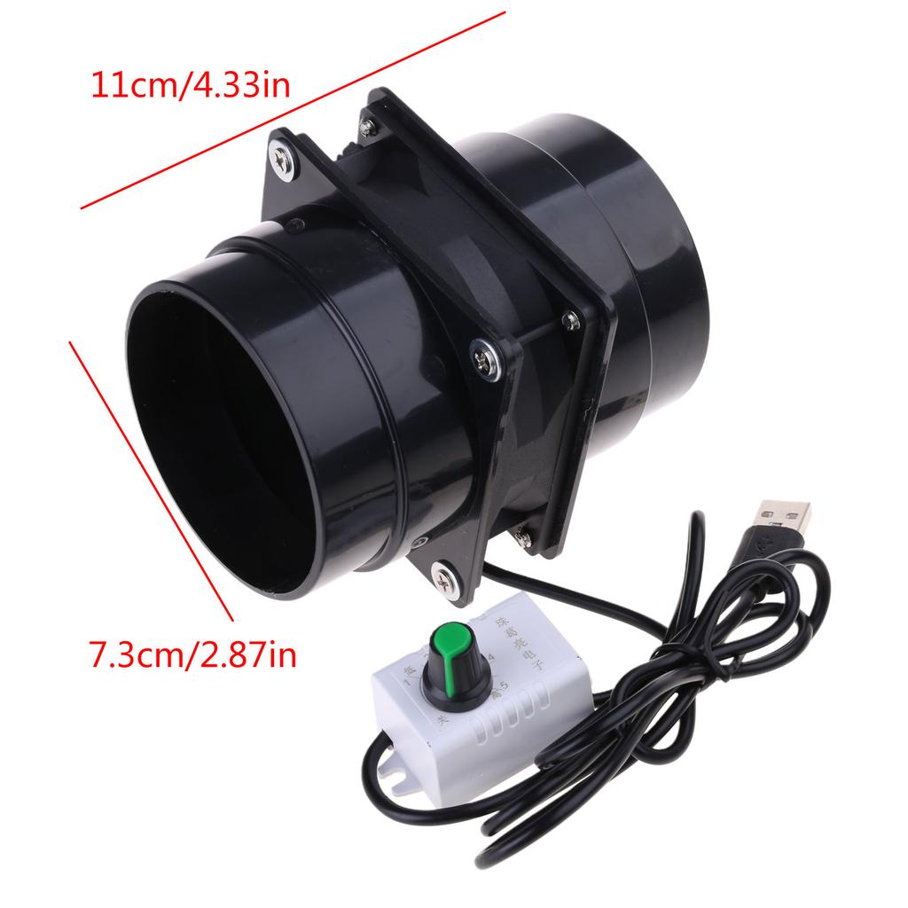 USB Регулируемая скорость Поглотитель дыма при пайке ESD Вытяжной вентилятор для удаления паров с трубой 1/3/6 м Вентиляционный вентилятор