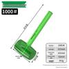 Shockproof Octagonal Rubber Hammer for Flooring Installation - High Elasticity, Green Transparent Woodworking Tool