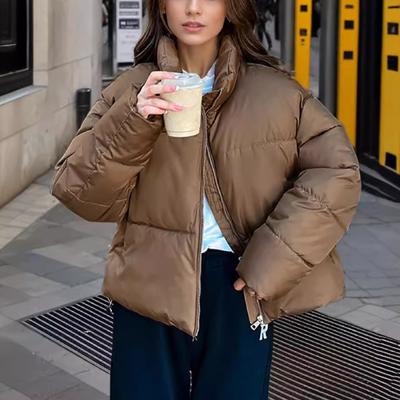 Женская короткая хлопковая куртка, зимняя толстая куртка из хлопка, новая пуховая куртка из хлопка, модная свободная куртка