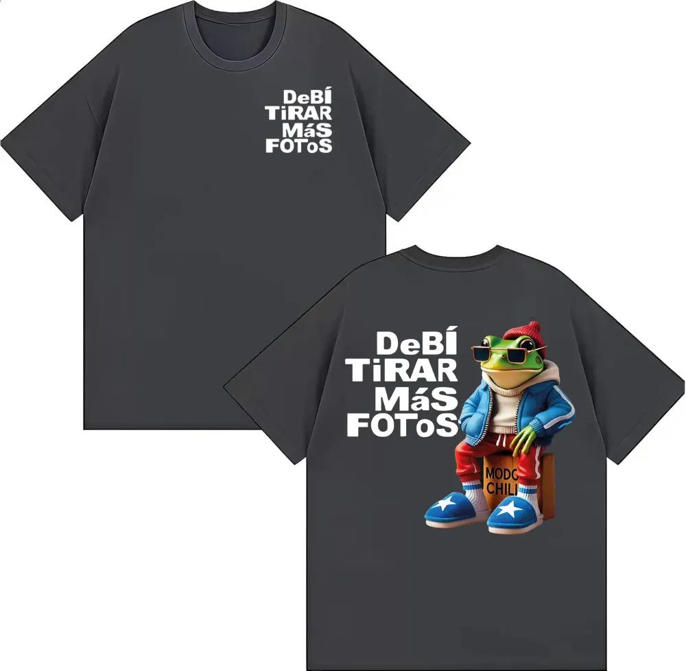 Bad Bunny Debi Tirar Mas Fotos DTMF Album 2026 Tour T Shirt Unisex Harajuku High Street Tshirts Unisex Summer Tops ONeck T Shirts