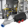 Angle Seat Valve Air Actuated Thread Connection Stainless Steel Thickened Plastic Case Steam Valve1 2in DN15