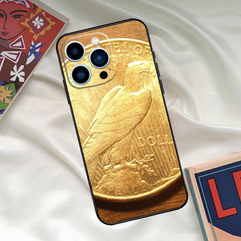 Switzerland Fine Gold Phone Case For iPhone 16 14 13 12 11 15 17 Pro Max 15 16 Plus 13 Mini 16e 17 Air Funda Cover