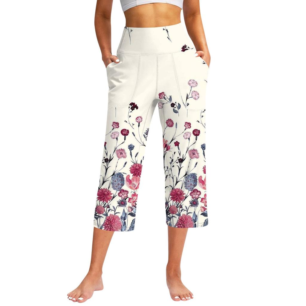 Женские повседневные брюки с карманами и высокой талией, спортивные штаны Seven Pants