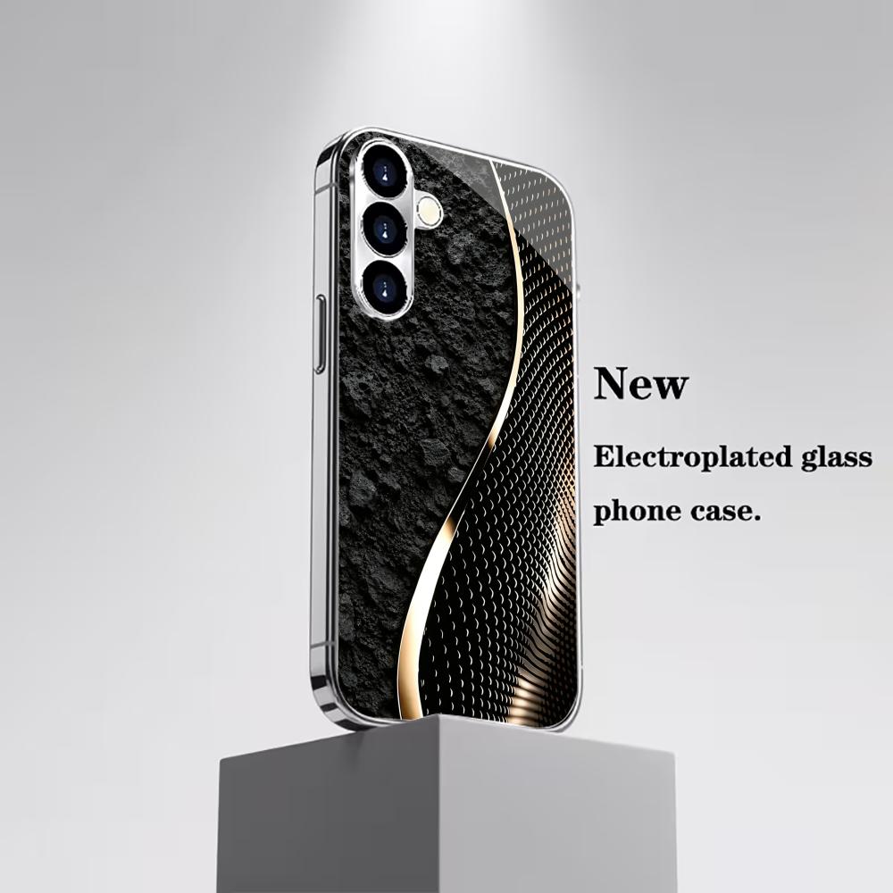 Стильный черный чехол из углеродного волокна для телефона glass s26 ultra case s25 ultra case для Samsung Galaxy S26 S25 S24 S23 S22 FE Ultra Plus