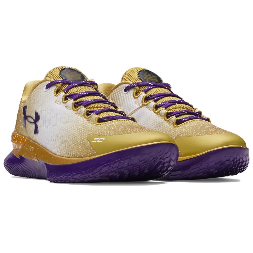Under Armour Баскетбольные кроссовки Curry 1 Low Flotro Reign Rose PE Мужские кроссовки Золотой Фиолетовый 3028862-700-1