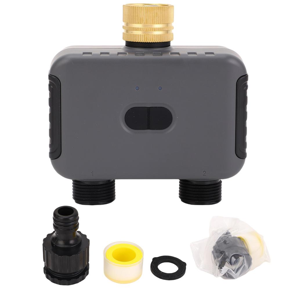 2-зонный таймер полива G34 резьбовой соединитель для шланга IP55 водонепроницаемый таймер для полива с задержкой из-за дождя