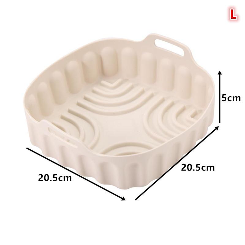 Reusable Baking Basket Air Fryer Silicone Liner Non Stick Foldable Tray Pot for Family Kitchen Use