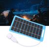 2W 5V Solar Panel With Light Usb Waterproof Outdoor Hiking Camping Portable Battery Mobile Phone Charging Bank Charging Panel