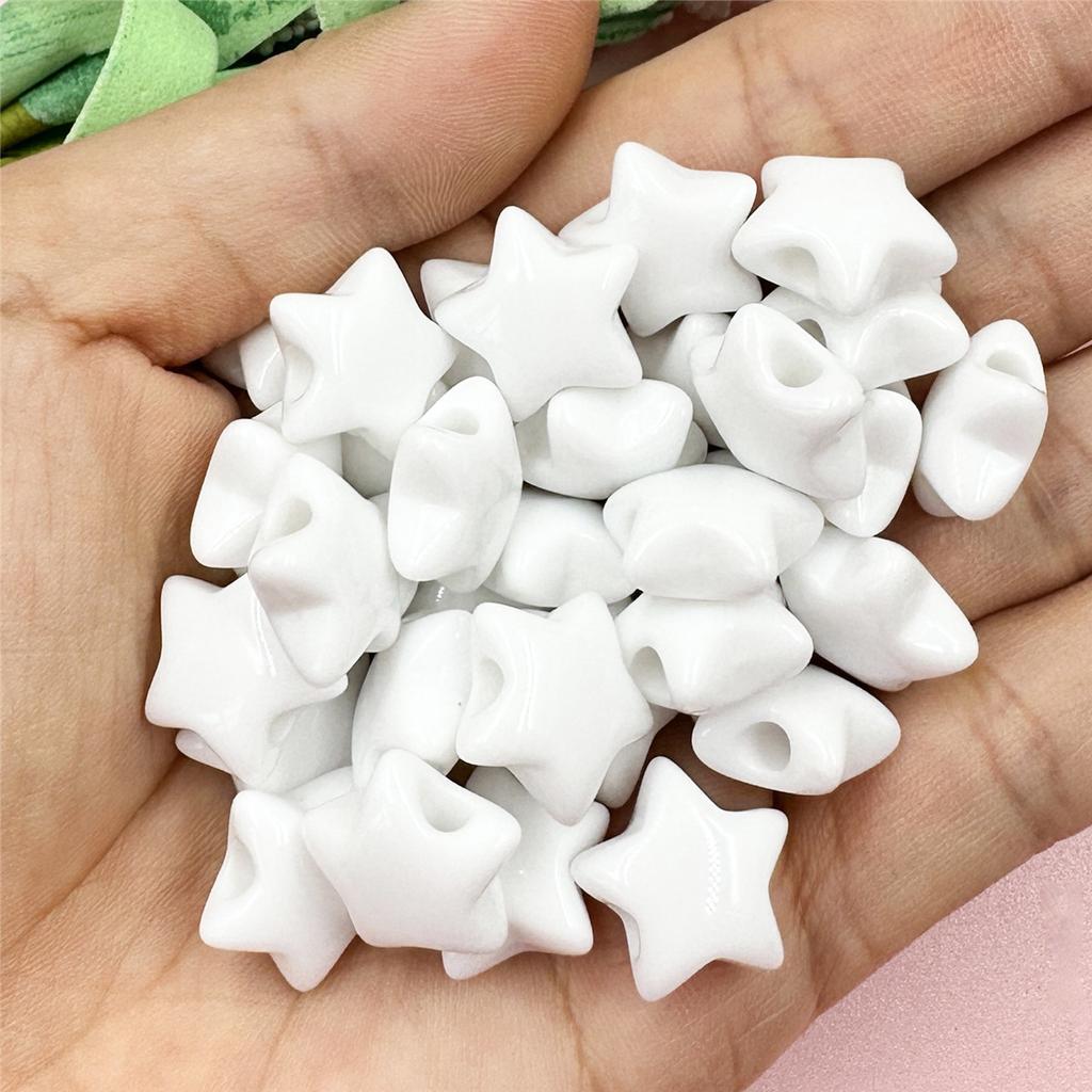 Home Party Supplies Acrylic Jewelry Accessories Advanced 40PCS For Jewelry Making Bracelets DIY Star Fashion 14.9mm Necklace Loose Beads