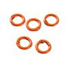 5 Pcs 25mm Openable Round Carabiner Colorful Spring Clasp O Ring Keychain Clips  Jewelry