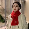Long Winter Knitting Scarf Korean Style Neck Cover Shawl Simple Solid Color Scarf  Girl