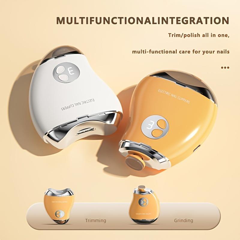 2-в-1 электрические кусачки для ногтей автоматический триммер для ногтей с 3 скоростями USB перезаряжаемые мини-инструменты для ногтей для детей и взрослых