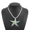 Европейский и американский летний стиль эмалевые серьги-звездочки ZA темперамент пляжный ветер ожерелье с подвеской-звездочкой женское