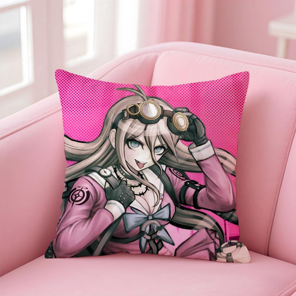 Подушка с принтом аниме Danganronpa Наволочка Короткий плюш Невидимая молния Для комнаты Дивана