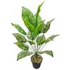 18-Head Monstera Deliciosa and Aglaonema Faux Plant Bonsai for Home Landscaping