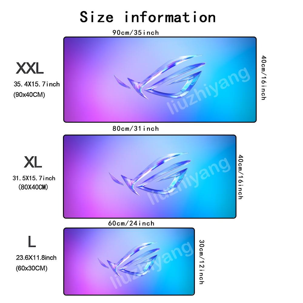 Cool Rog Design Mouse Pad Large Computer Office Game Table Mat Rubber AntiSlip Stitched Edges Keyboard Mats 90x40 Xxl Desk Pads
