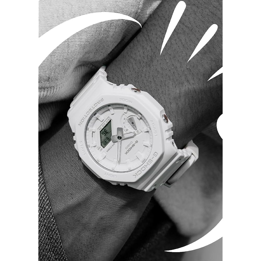 [Casio] Часы G-Shock [Оригинальный отечественный продукт] Серия TONE-ONTONE GA-2100-7A7JF Мужские белые