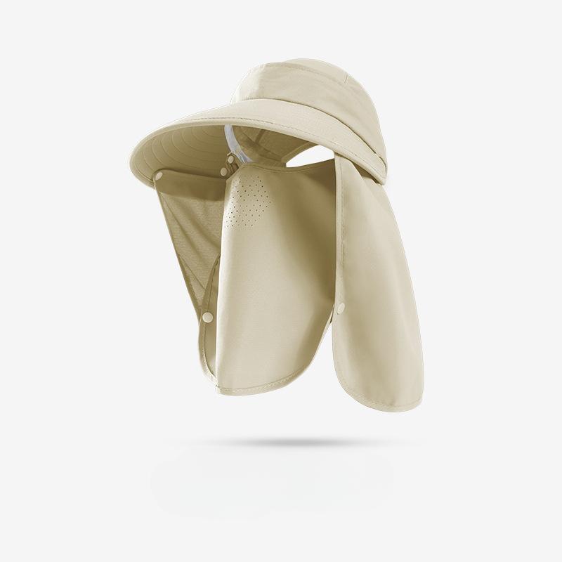 Шляпа от солнца для рыбалки на открытом воздухе, женская, мужская, с широкими полями, защита от ультрафиолета, дышащая, быстросохнущая, ветрозащитная маска для лица, закрывающая все лицо и шею, пляжная шляпа