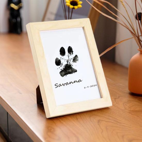 1 комплект для печати лап домашних животных с деревянной фоторамкой «сделай сам» для собак