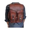 Mens Vintage Genuine Leather Backpack Rucksack Laptop Messenger Bag Satchel