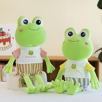 Летняя лягушка Плюшевая игрушка Кукла Девочка Обнимает Подушки Детские Подарки на День Рождения Спящая Зажим для ног Кукла
