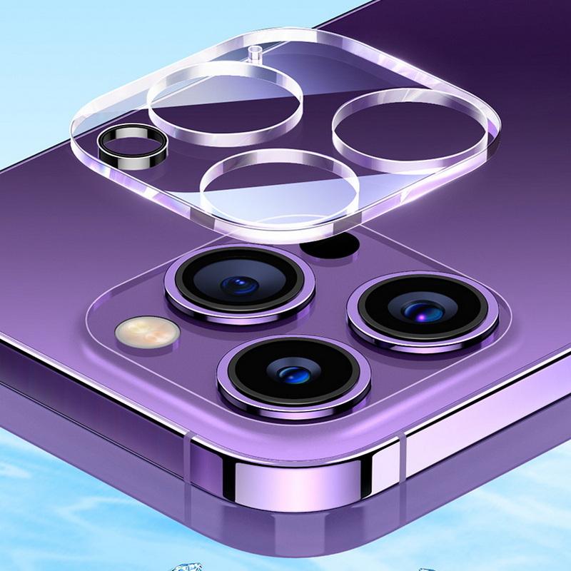 Прозрачный стеклянный чехол для камеры iPhone 16 15 14 13 12 11 Pro Max прозрачная защитная пленка для объектива задняя крышка