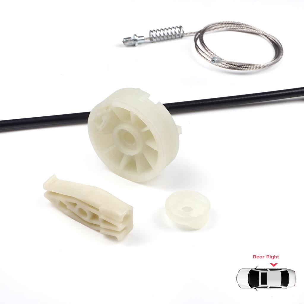 EWR913 Комплект для ремонта стеклоподъемника Задний правый для Peugeot 206 CC 2D T16 2000-2008 2-дверное купе кабриолет 922458