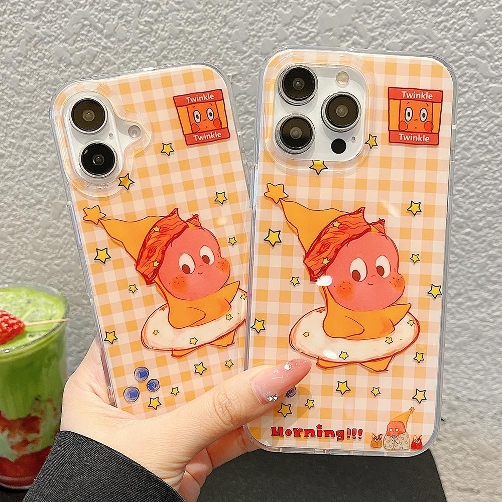 Чехол для телефона IMD для iPhone 11 13 16 Pro Max Чехол для iPhone 13 14 15 Pro Max 12 13 Pro Max 13 Pro 14 Pro Мультяшный милый цветок животное Ударопрочный износостойкий