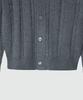 EZIO Cable Button-Up Collar Cardigan_Charcoal