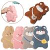 Keep Warm Cartoon Plush Portable Water Injection Hand Warmer Hot Water Bottle Relaxing